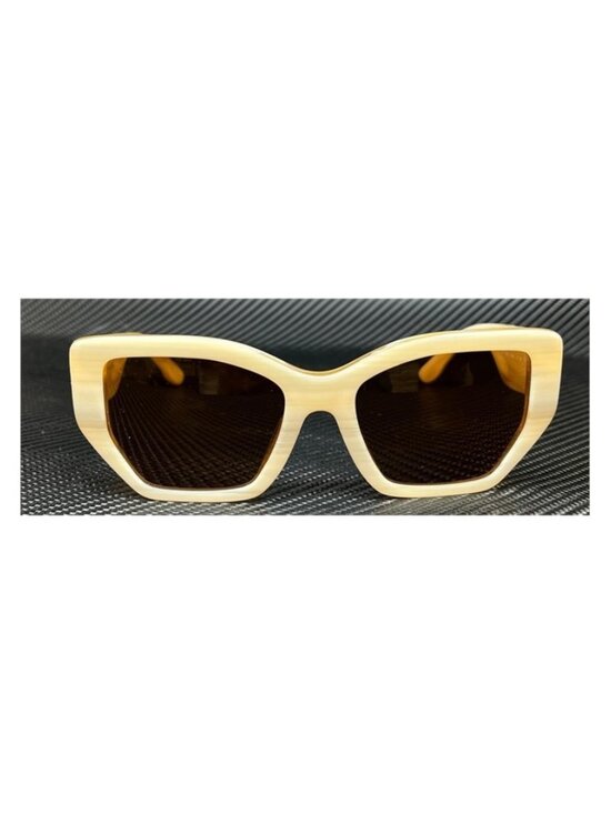 New Tory Burch Women Ivory Horn Sunglasses 53-18-140 main image 4
